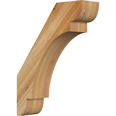 Ekena Millwork 4"W x 14"D x 18"H Olympic Rough Sawn Knee Brace, Western Red Cedar BRC04X14X18OLY00RWR